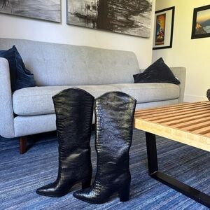 New! Worn once indoors for a photoshoot. Maryana Block Boot 8.5 size